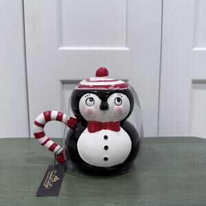 NEW CARNIVAL COTTAGE HOLIDAY PENGUIN CERAMIC MUG! - 5023